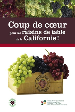 Coup de coeur pour les raisins de table de la Californie !