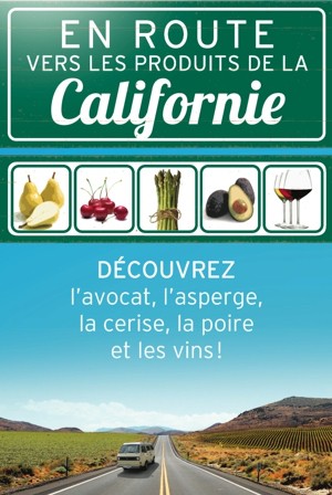 En route vers les produits de la Californie