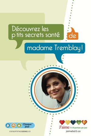 Brochure Découvrez les p'tits secrets santé de madame Tremblay!