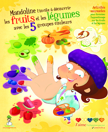 Mandoline t'invite à  découvrir les fruits et les légumes avec tes 5 sens!
