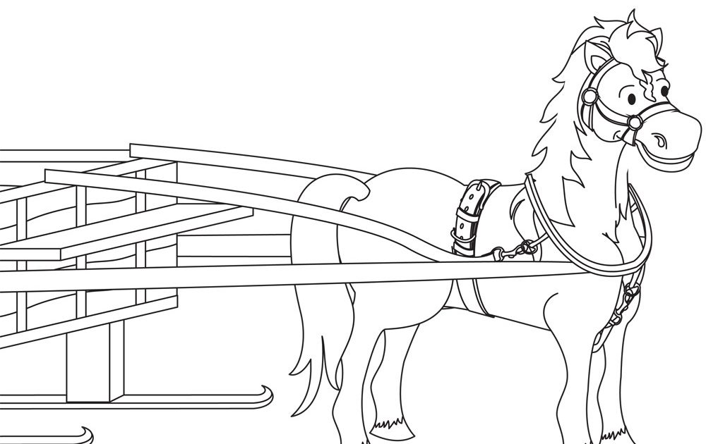 Dessin Sur La Cabane A Sucre Cheval Activites Coloriage Et