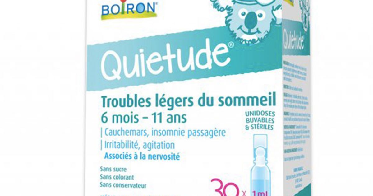 Banc D Essai Boiron Quietude Pour Les Troubles Legers Du Sommeil Les Resultats Mamanpourlavie Com